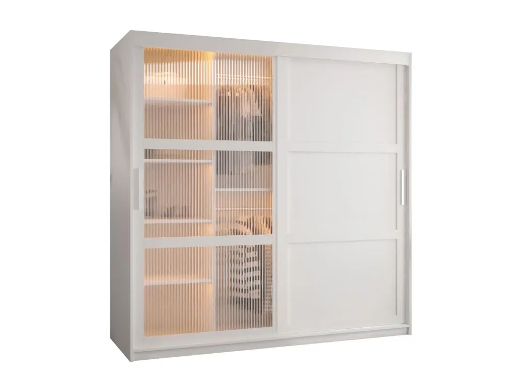 ARMARIO FLUTES 3 DE PUERTAS CORREDERAS 200/180/62 2 puertas (blanco)