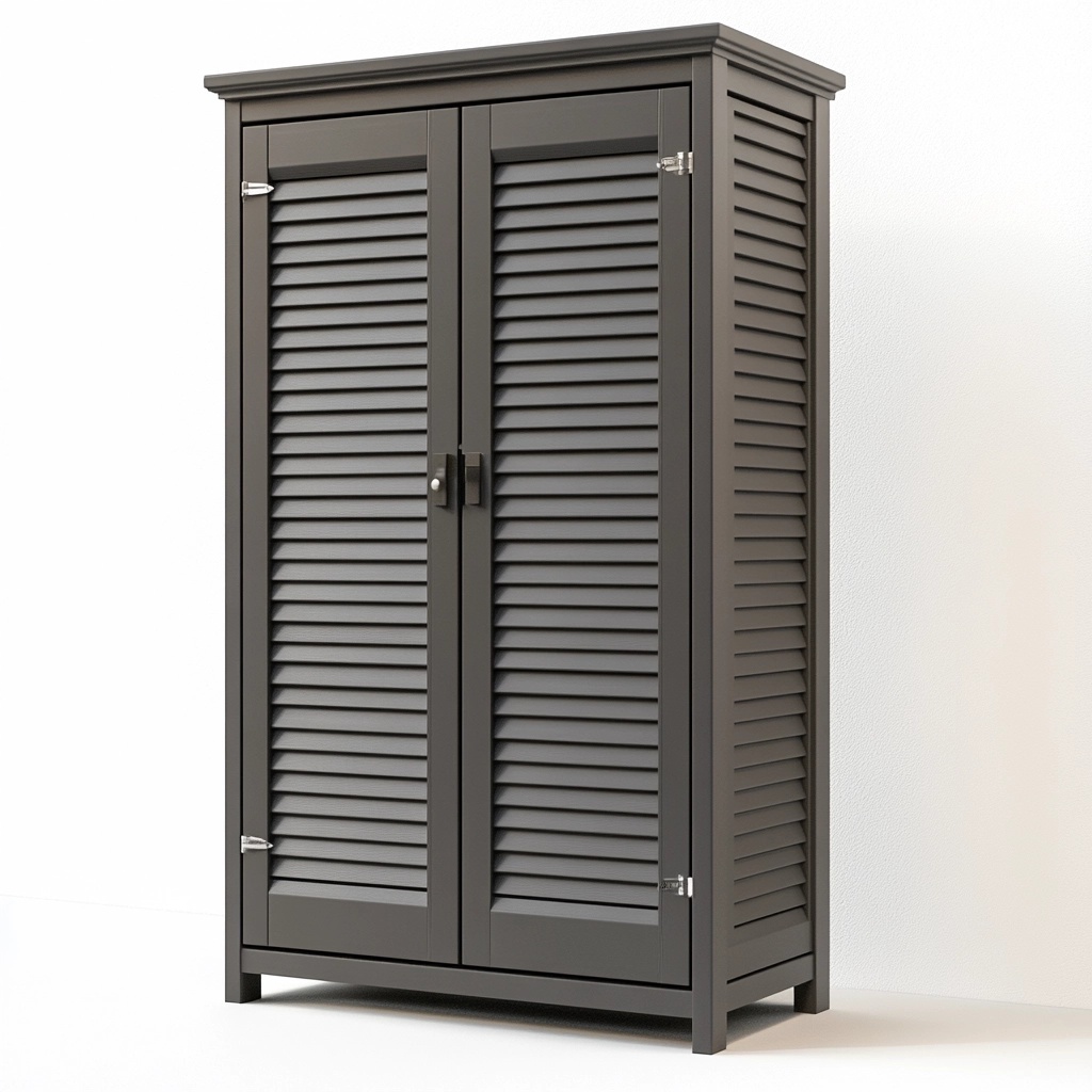 Casa y jardín Armario de almacenamiento exterior resistente 83x40x92 cm gris jardín madera de abeto II7099382