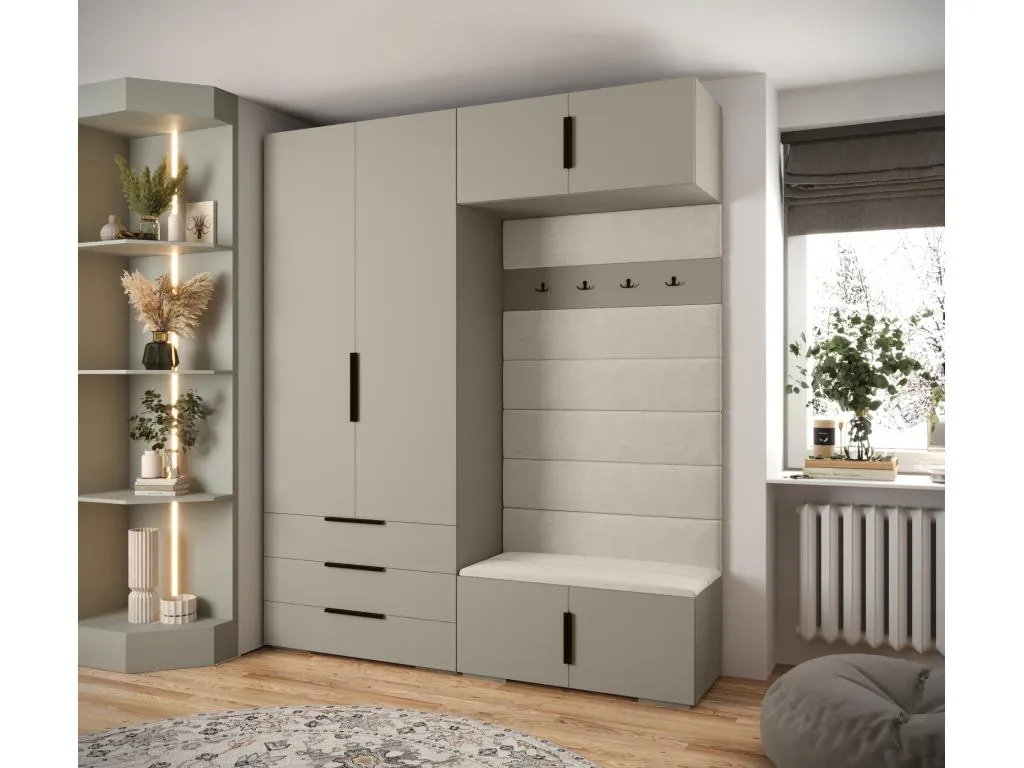 Kavehomedeco 4 armario con puertas batientes 236.7/200/47 23589OOWL