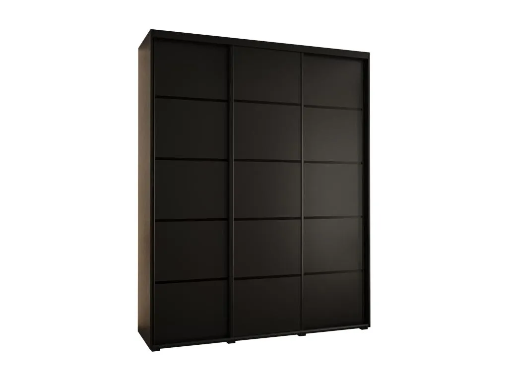 ARMARIO Boverdeco 4 DE PUERTAS CORREDERAS 235.2/190/45 3 puertas (Negro/Negro/Negro)