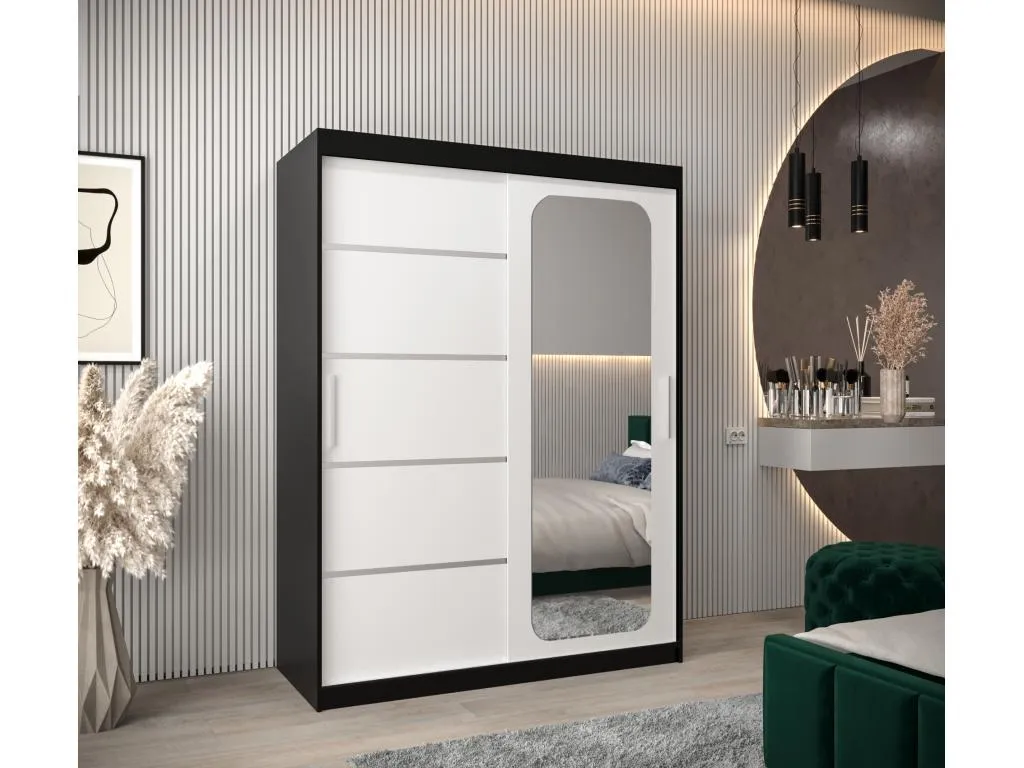 ARMARIO Decoesp V2 DE PUERTAS CORREDERAS 200/150/62 2 puertas (negro/blanco) 40272UOQL