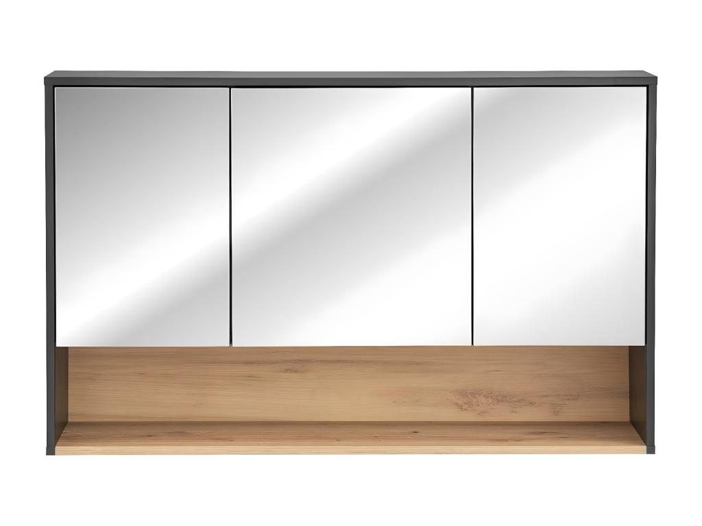 Armarios Con Espejo Mueblesclasic MC100 3D 100x25x75 Verdeoscuro