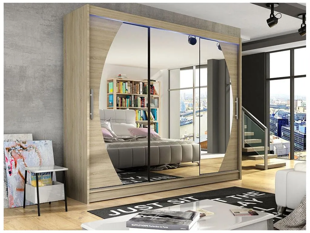 Armario Luxmbls 130 Luxmbls 215x250x58cm Puertas de armario - Correderas 17921WNCX