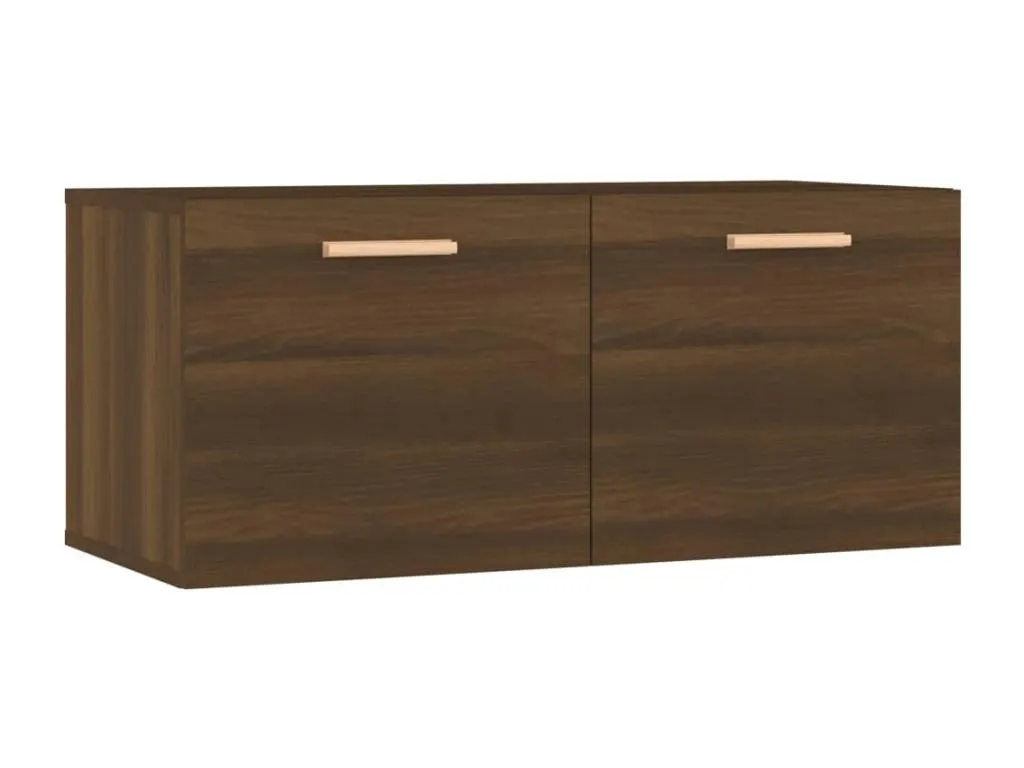 Armario mural Decohoguera madera ingeniería color marrón 80x35x36.5 cm TT5970834