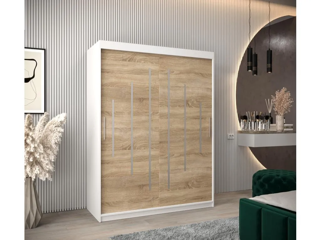 ARMARIO Andreuworldcasa DE PUERTAS CORREDERAS 200/150/62 2 puertas (blanco/Andreuworldcasa)
