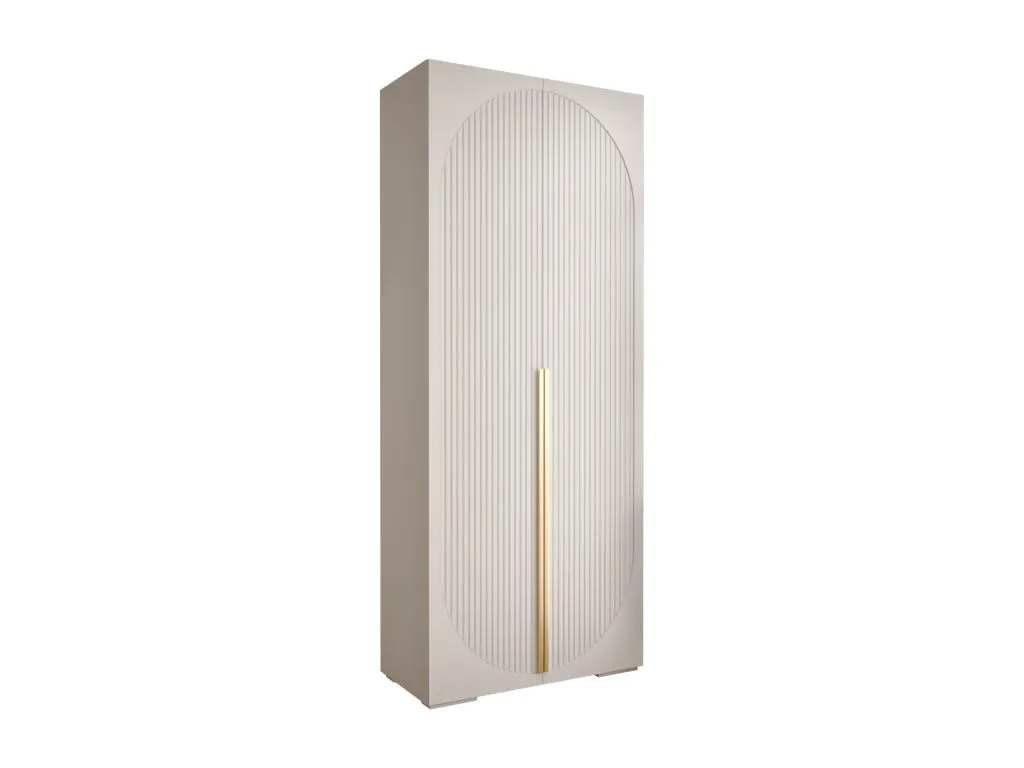 ARMARIO Lluesmahome de 5 puertas batientes, dimensiones 236.7/100/47 cm, combinación de 2 puertas (blanco)  RR0491724