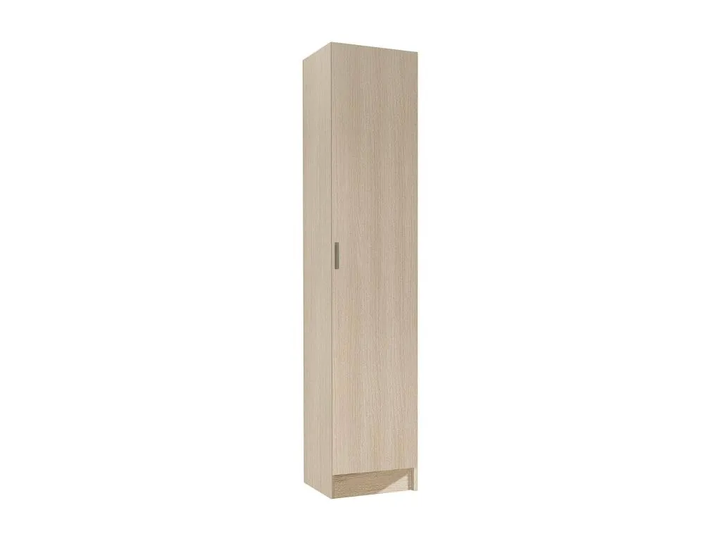 Armario multifunción Decoencanto Armario auxiliar de 1 puerta Armario zapatero con baldas Zapatero vertical 37x37h180 cm Decoencanto