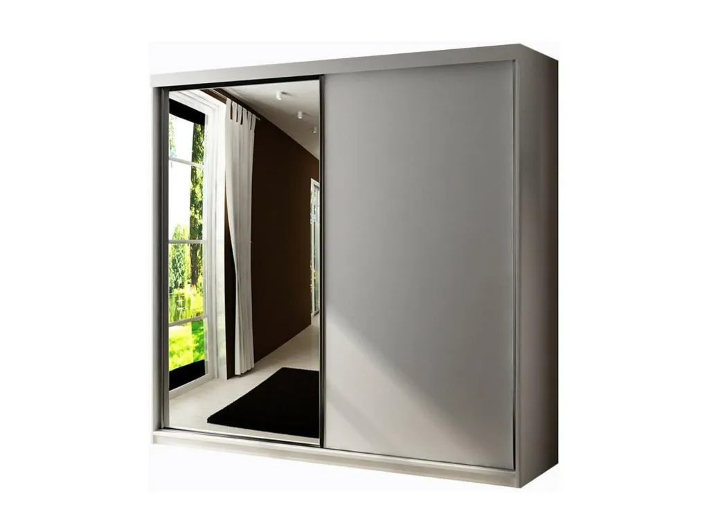 Armario Mobtrendy 107 Blanco 200x200x62cm Puertas de armario - Correderas uwvq33256