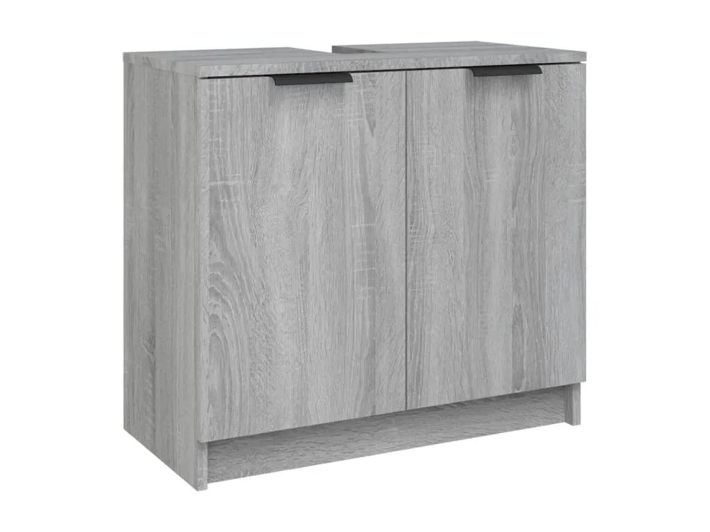 Armario de baño Habitarluz contrachapada gris Habitarluz 64.5x33.5x59cm BDTG01899