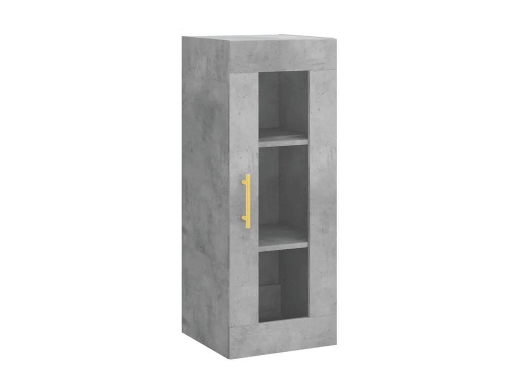 Armario de pared gris hormigón 34.5x34x90 cm 38948ETZG