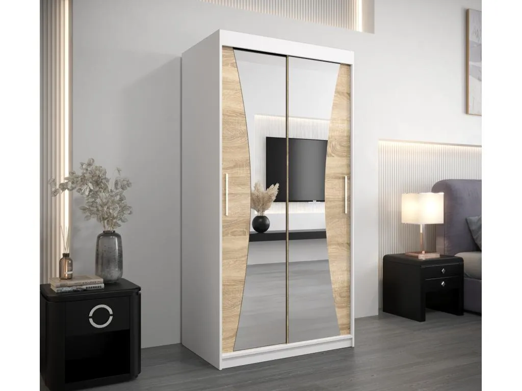 ARMARIO Decopractico DE PUERTAS CORREDERAS 200/100/62 2 puertas (blanco/Decopractico) KMHR11781