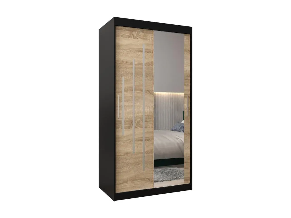ARMARIO Micasacool 2 DE PUERTAS CORREDERAS 200/100/62 2 puertas (negro/Micasacool)