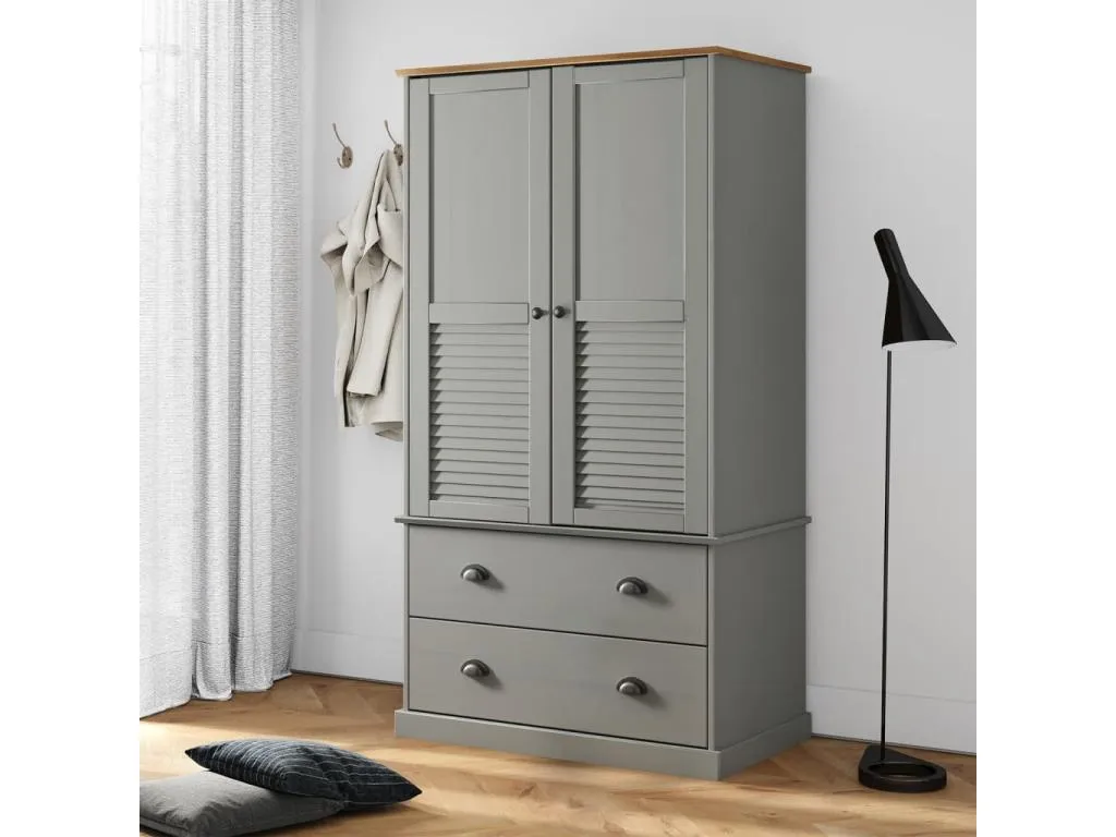 Sancaldeco Armario Sancaldeco maciza de Sancaldeco gris 90x55x176 cm WSMW35613