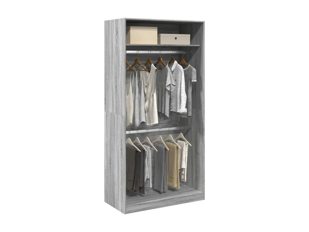 Armario Casabellaes gris 100x50x200 cm Casabellaes contrachapada MDTY59946