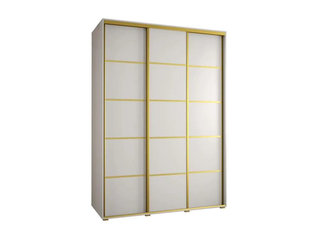 ARMARIO Homepleno 4 DE PUERTAS CORREDERAS 235.2/180/60 3 puertas (Blanco/Blanco/Oro) 41570orgo