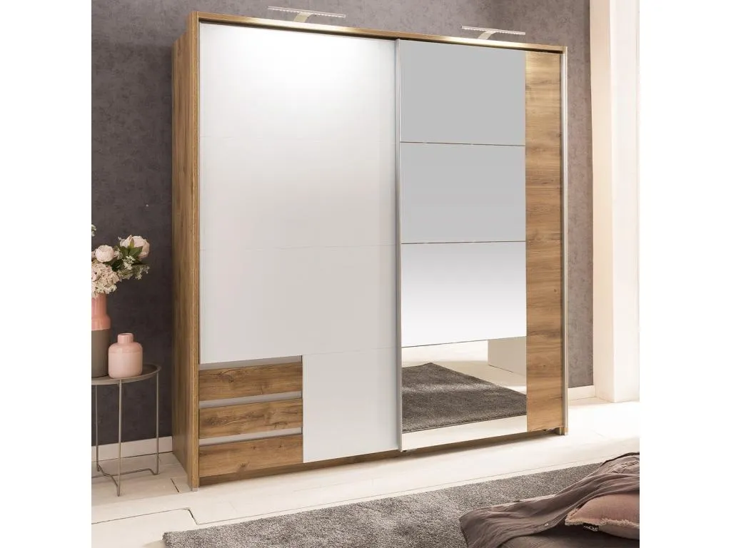 Armario 2 puertas correderas incluye 1 espejo - L179 cm NYIB78867