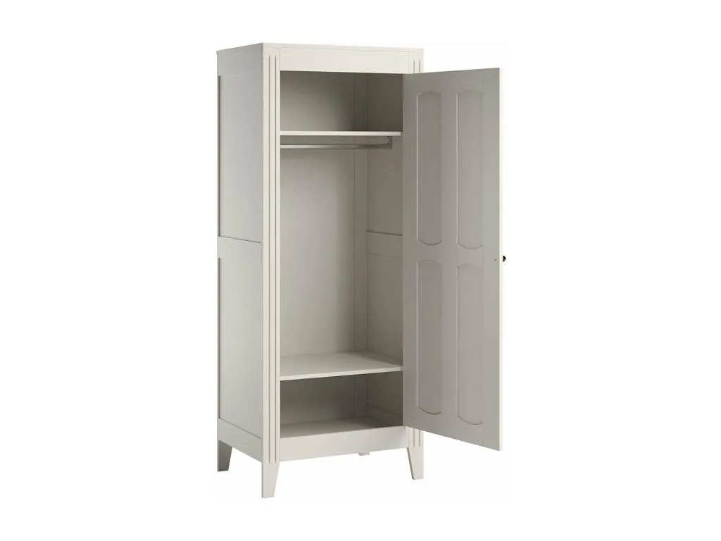 Armario 1 puerta con estantes y barra 80.5x196.8 cm - Jmmhogar