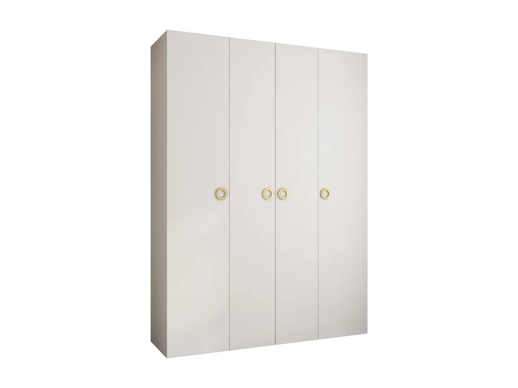 Armario Luxmbls 1 con puertas batientes 245.5/180/50 4 puertas (blanco/oro) WWBY51919