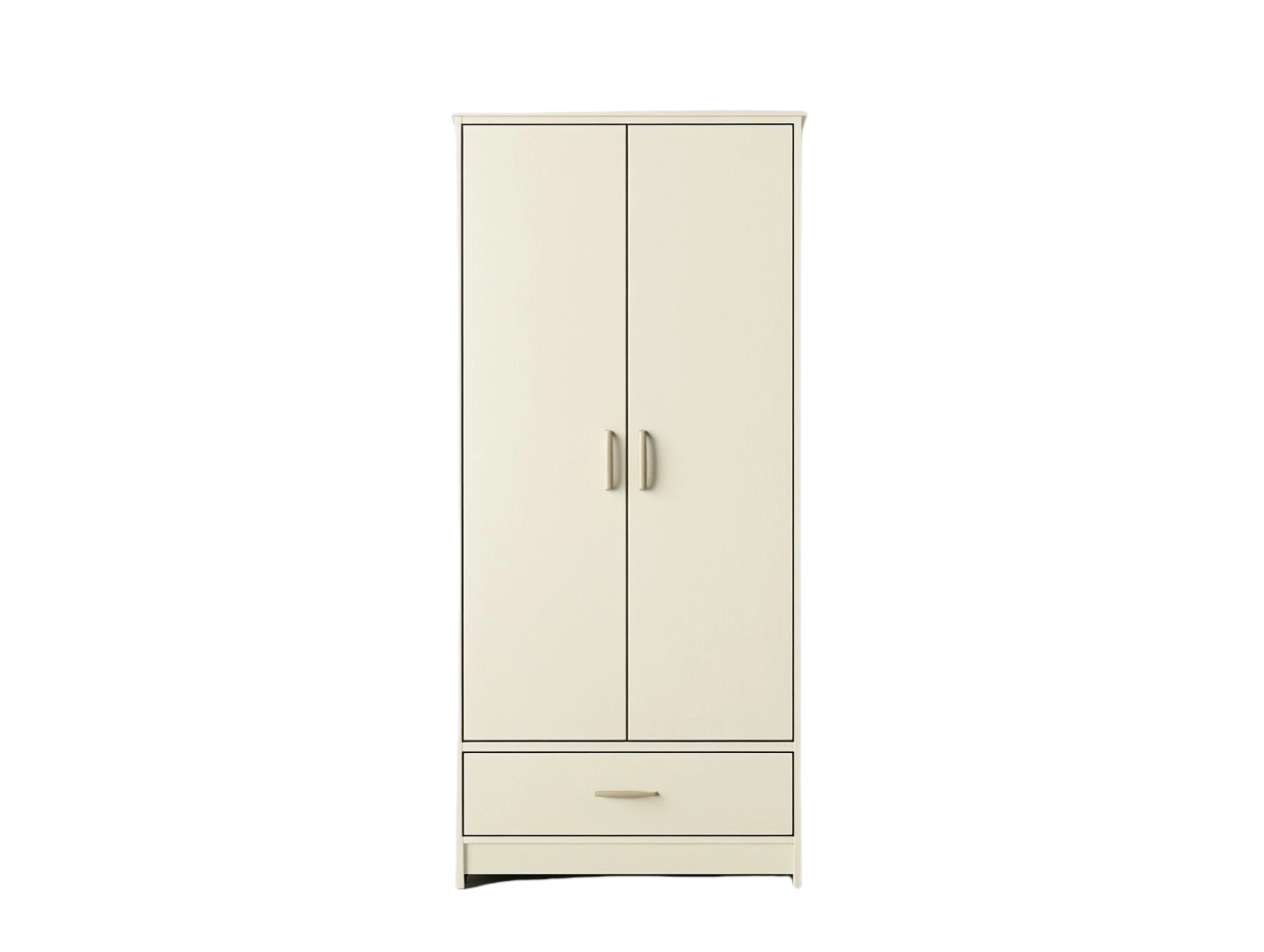 Armario de 2 Puertas con Cajón 180x80 cm