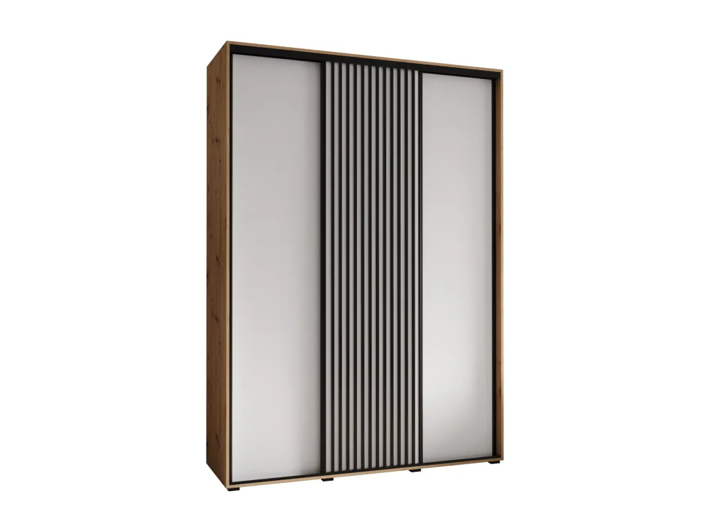 ARMARIO Kavehomedeco 1 DE PUERTAS CORREDERAS 205.2/170/60 3 puertas (artisan/blanco) KJPA60161