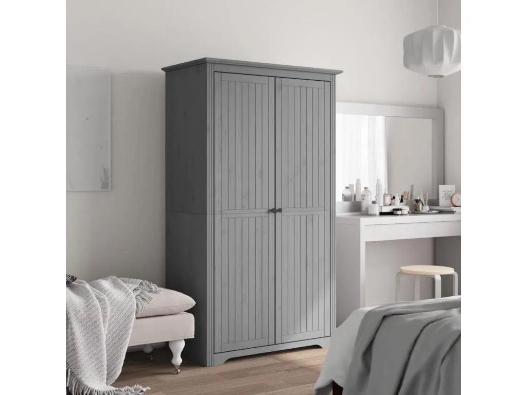 Armario Decopractico maciza de Decopractico gris 99x53.5x173 cm PHIP37176