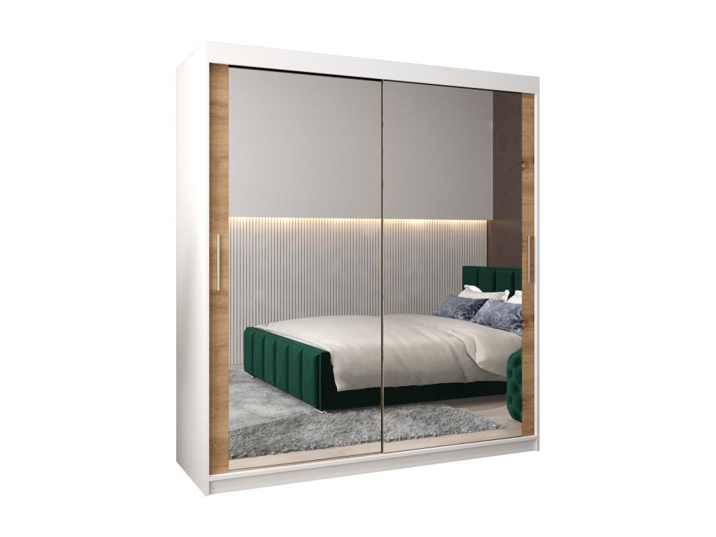 Armario Decopractico 3 de puertas correderas 200/180/62 2 puertas (blanco/artisan) EXTG78719