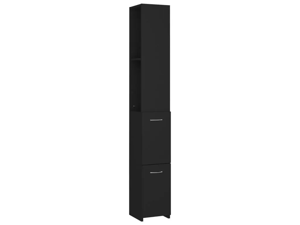 Armario de baño Mueblestop contrachapada negro 25x26.5x170 cm JYID07512