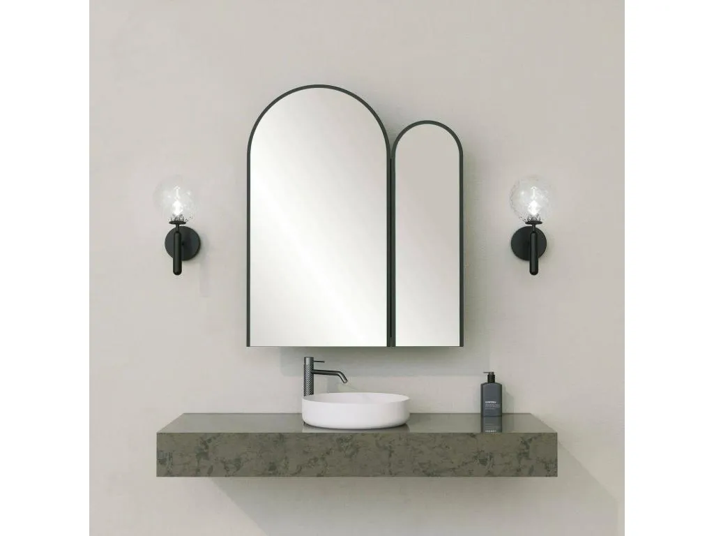 Bajo el armario Alkifurniturees Mueble de baño Contenedor de lavabo Mueble fregadero 50x12h45 cm Negro ECIB95369