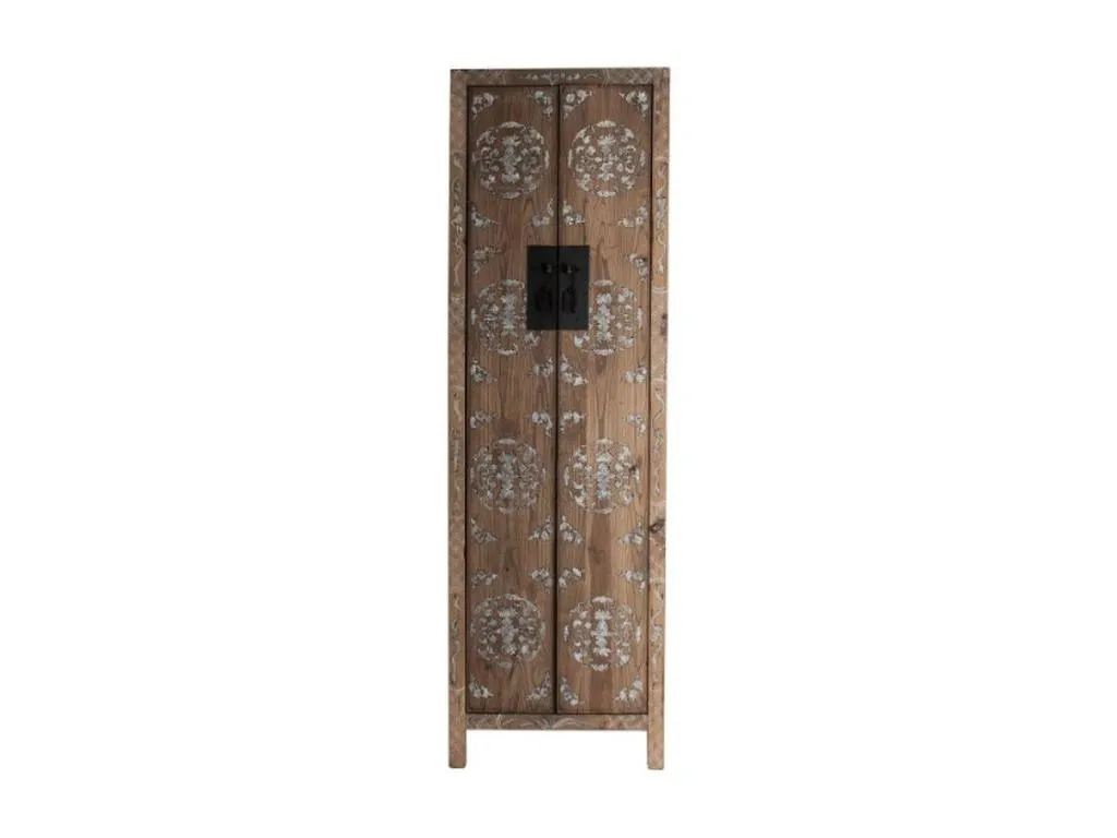 Armario oriental Sancaldeco de 2 puertas de Sancaldeco macizo reciclado oscuro 13535YNET