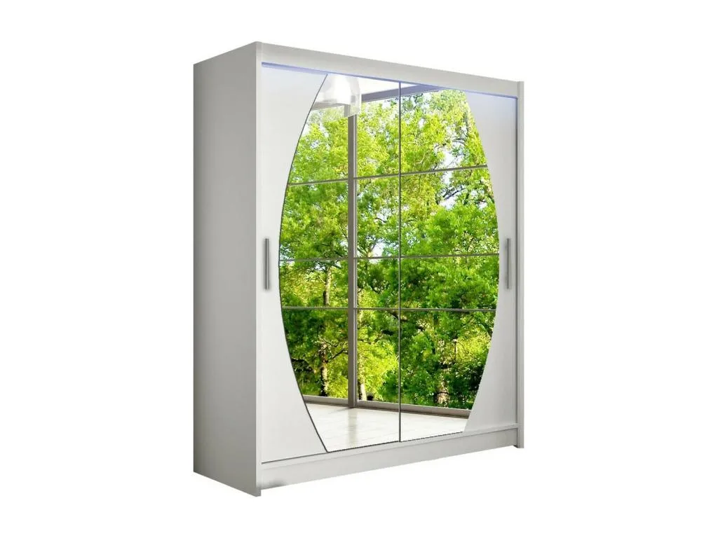Armario Hogarve 121 Blanco 200x150x58cm Puertas de armario - Correderas xtml37747