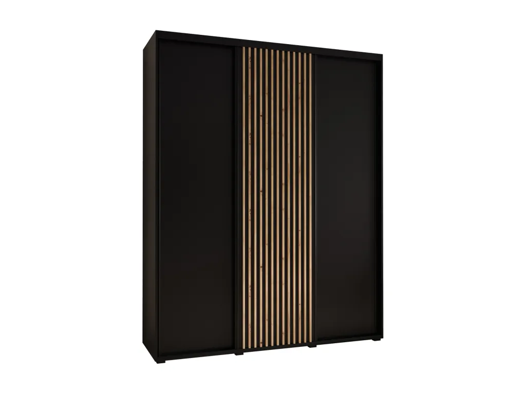ARMARIO Decounico 1 DE PUERTAS CORREDERAS 235.2/190/45 3 puertas (negro/negro)