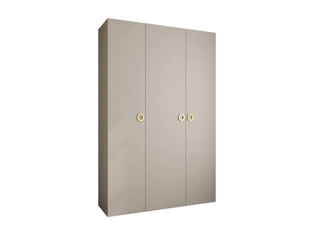 Armario Biocasahogar con 3 puertas batientes 245.5x160x40 cm - Cachemira y oro WR2090755