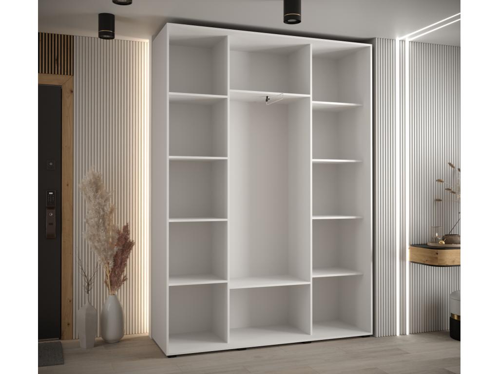 ARMARIO Mueblestop 1 DE PUERTAS CORREDERAS 235.2/170/45 3 puertas (blanco/blanco) 86434ZVZO
