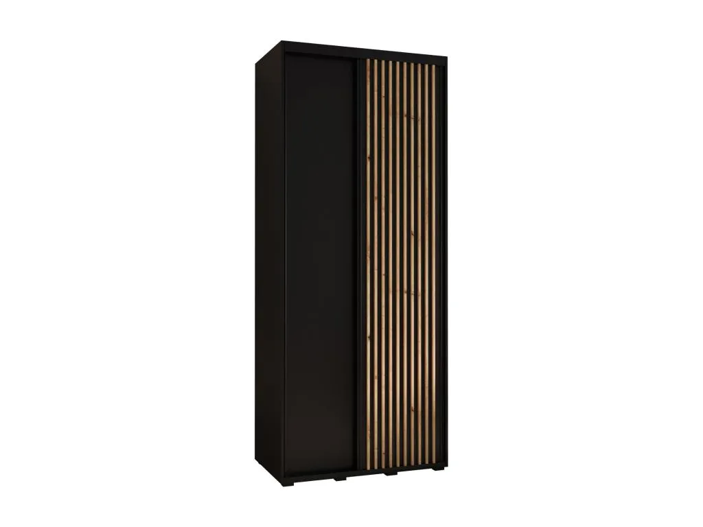 ARMARIO Mobtrendy 1 DE PUERTAS CORREDERAS 235.2/110/60 2 puertas (negro/negro) 24571utcs