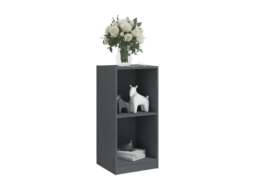 Armario auxiliar Kavehomedeco maciza de Kavehomedeco gris 35.5x33.5x76 cm 04646NNGL
