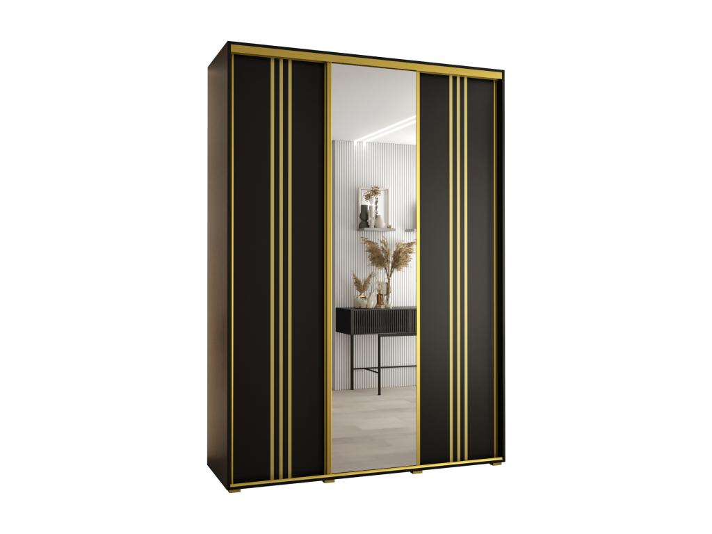 ARMARIO 7 DE PUERTAS CORREDERAS 235 - 2/180/45 3 puertas Negro/Negro/Confortzx