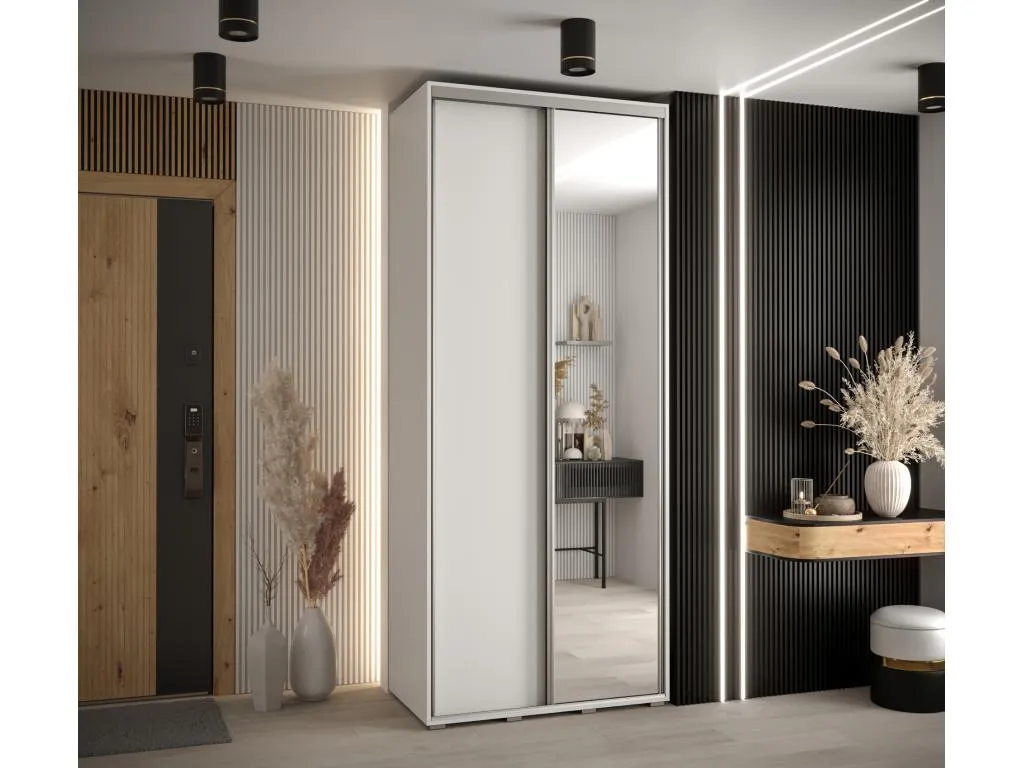 ARMARIO Habitarluz 3 DE PUERTAS CORREDERAS 235.2/120/45 2 puertas (Blanco/Blanco/Plata) 98538GIDD