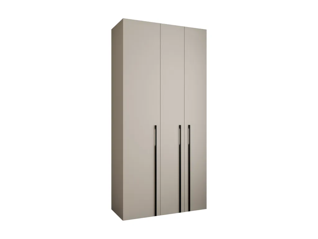 Armario Lluesmahome de 3 Puertas Batientes de 245.5/120/50 cm (Cachemira/Negro)  RE3924383