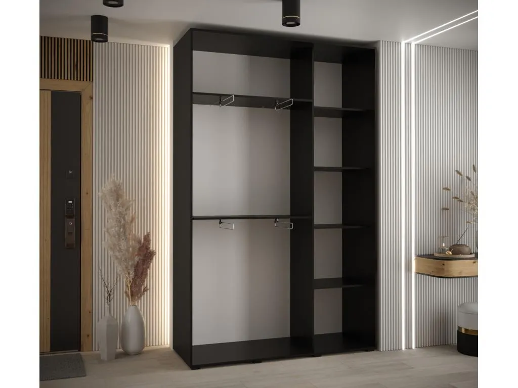 ARMARIO Lluesmahome 4 DE PUERTAS CORREDERAS 235.2/150/45 3 puertas (Blanco/Negro/Oro) ZMXJ07761