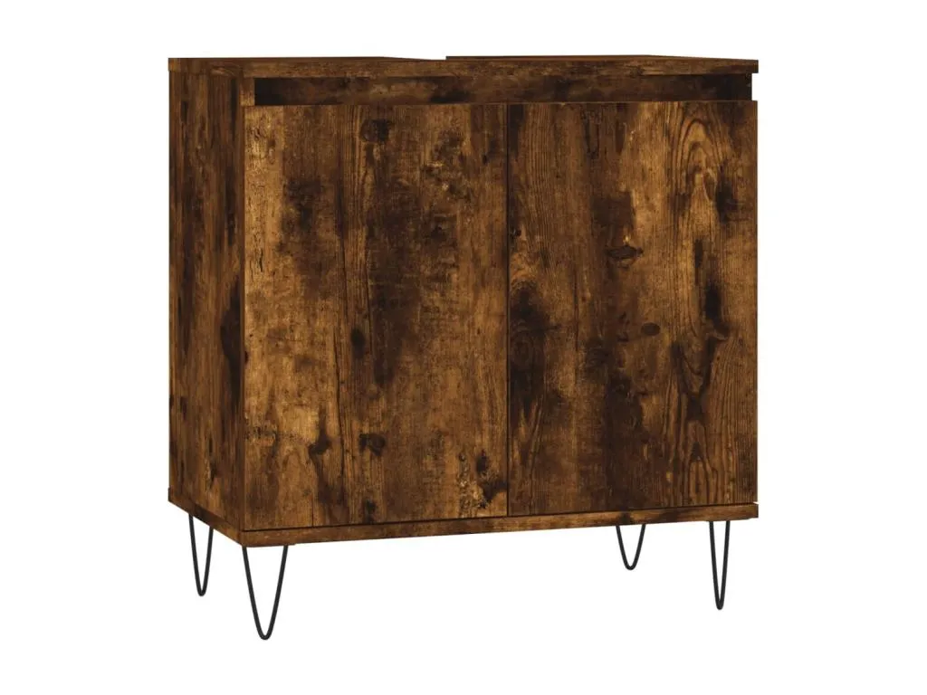 Armario de baño Mueblesclasic de ingeniería Mueblesclasic ahumado 58x33x60 cm
