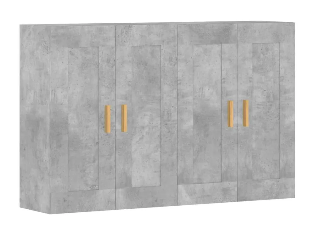 Armarios de pared 2 uds Lluesmamuebles de ingeniería gris hormigón