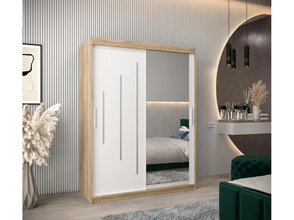 ARMARIO Decopractico 2 DE PUERTAS CORREDERAS 200/150/62 2 puertas (Decopractico/blanco) BUAO32046