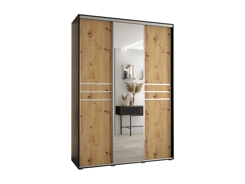 Armario con puertas batientes 235.2x170x45 cm – 3 puertas – Compacto y elegante