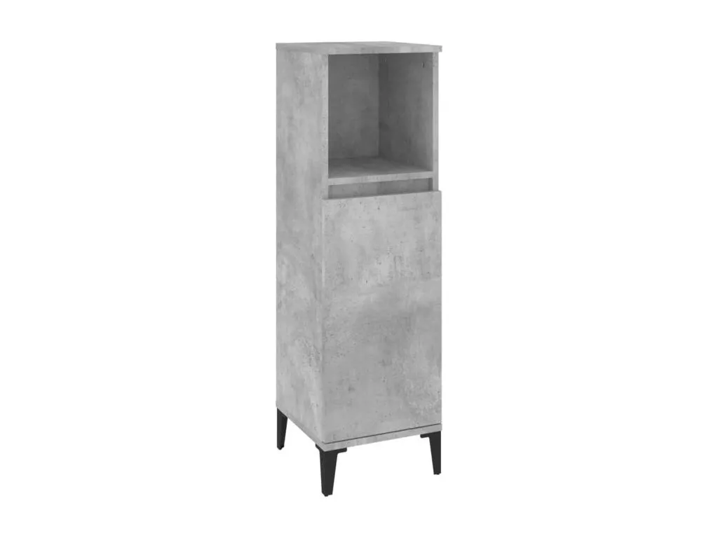Armario de baño Patriciabaezcasa contrachapada gris hormigón 30x30x100 cm