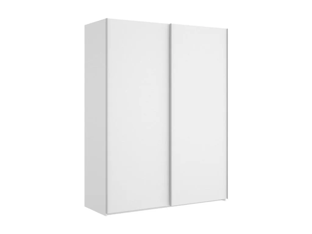 Armario Lluesmamuebles Perchero para dormitorio Armario con 2 puertas correderas 150x65h204 cm Blanco