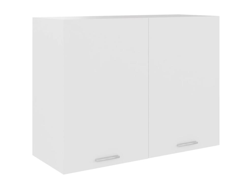 Armario colgante de cocina madera ingeniería blanco 80x31x60 cm
