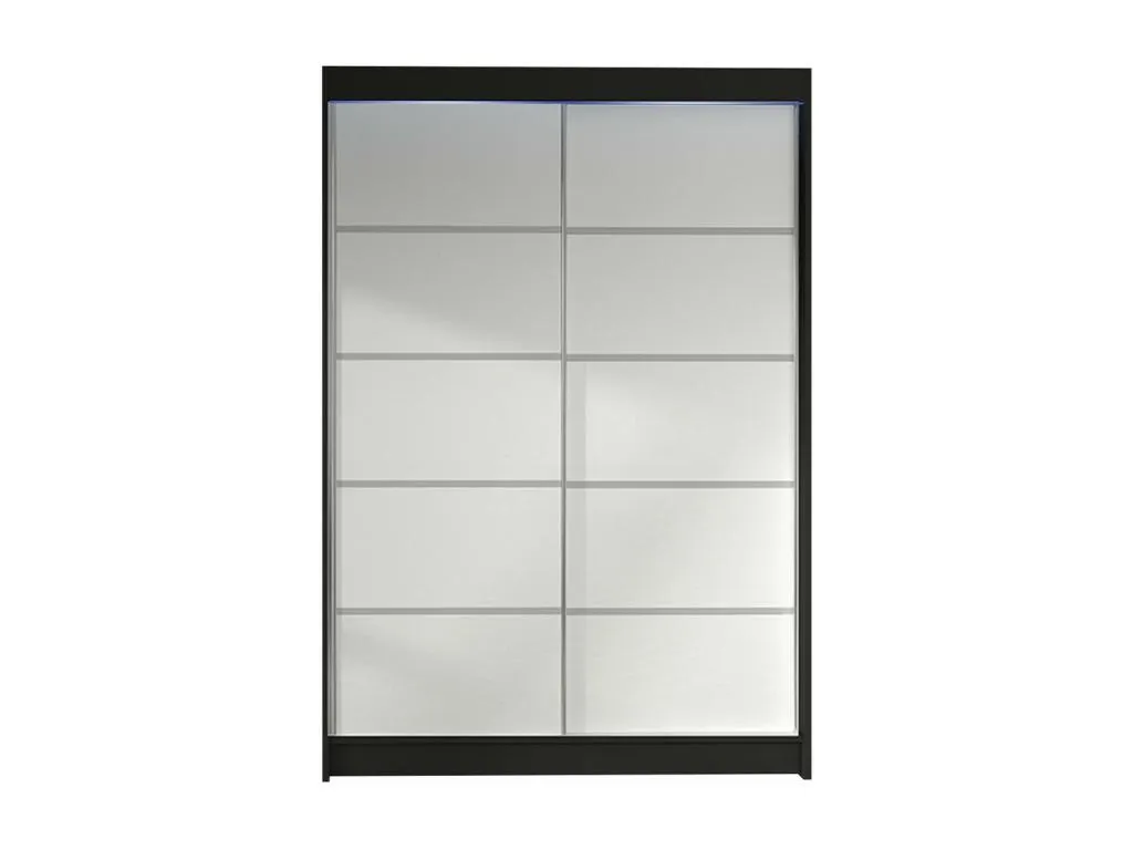 Armario Decopractico 150 Blanco | Negro 200x120x58cm Puertas de armario - Correderas ZOGT67627