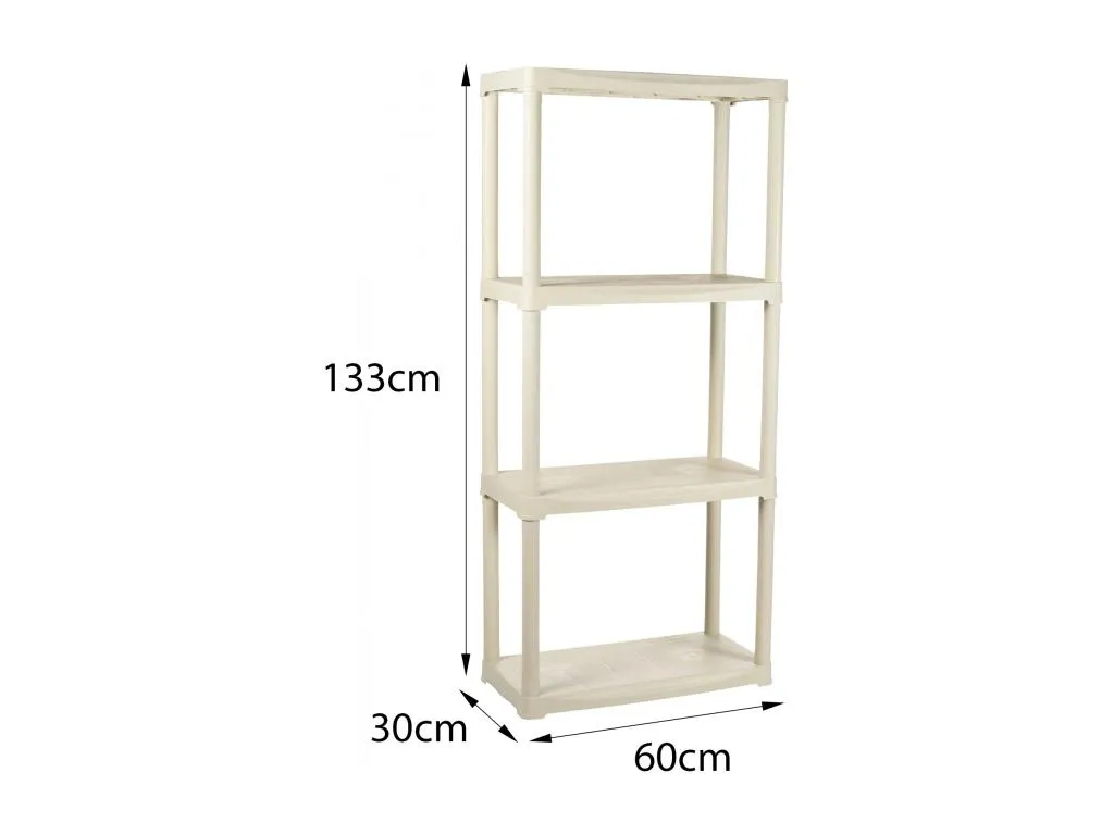 Armario de exterior Kavehomedeco Estante de exterior Armario de balcón multiusos Mueble de exterior Made in Italy 60x30h133 cm Blanco GOHR47606