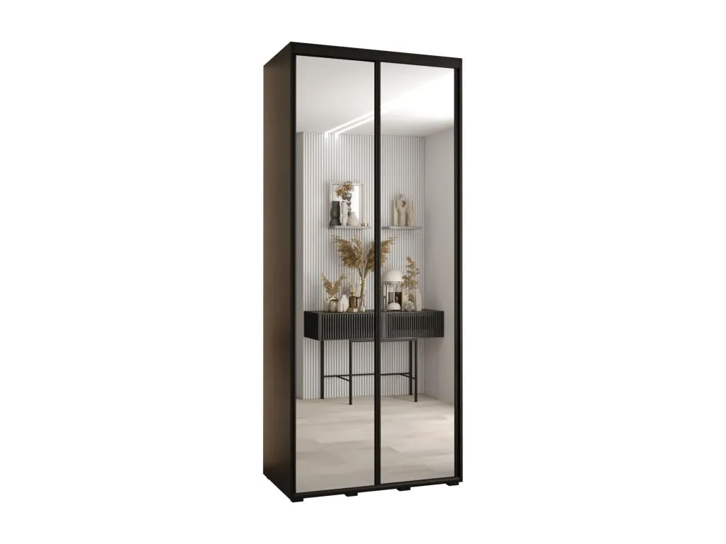 ARMARIO Francomuebleses 2 DE PUERTAS CORREDERAS 235.2/120/45 2 puertas (Negro/Negro/Negro)