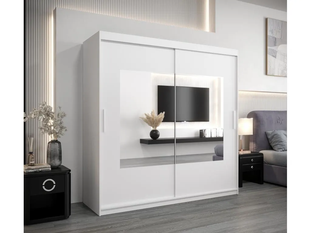 Armario Alkihogares de puertas correderas 200/200/62 2 puertas (blanco/blanco)